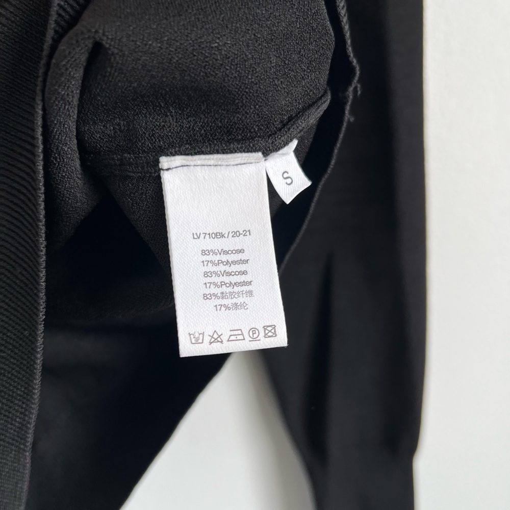 Louis Vuitton Women’s S • Black Uniform Sweater Top Silver Chain. - Picture 3 of 4